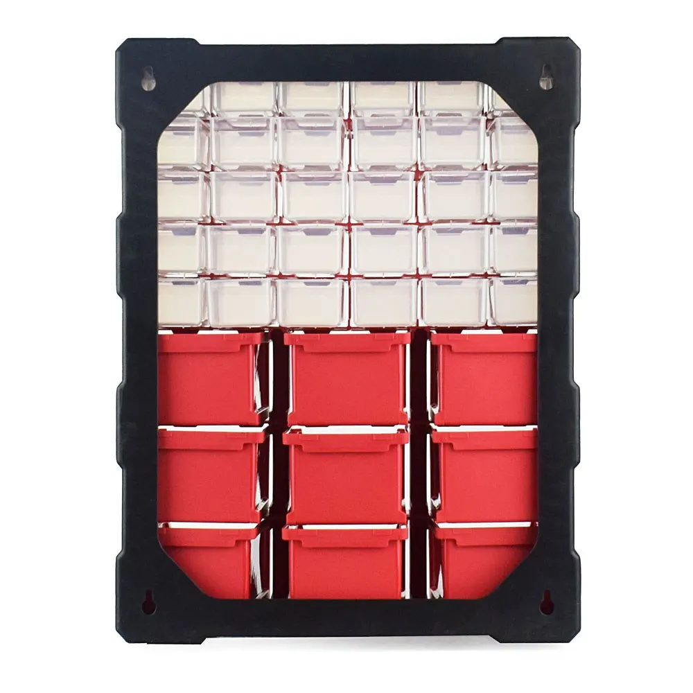 Tanie NEWACALOX 39 szuflada duży Organizer sprzęt i szafka na narzędzia gospodarstwa domowego pudełko plastikowe małe przechowywanie części Multi trumny Case