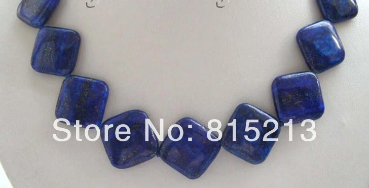 

ddh001076 Natural 25mm quadrate Blue Lapis Lazuli Necklace 28% Discount