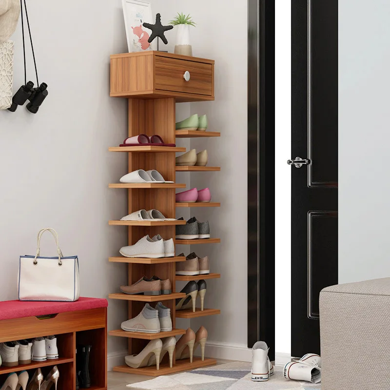 Double Shoe Racks scarpiera organizer Wooden Home Furniture estanteria para zapatos For Living room Shoe Cabinet With Drawer Double Shoe Racks scarpiera organizer Wooden Home Furniture estanteria para zapatos For Living room Shoe Cabinet With Drawer