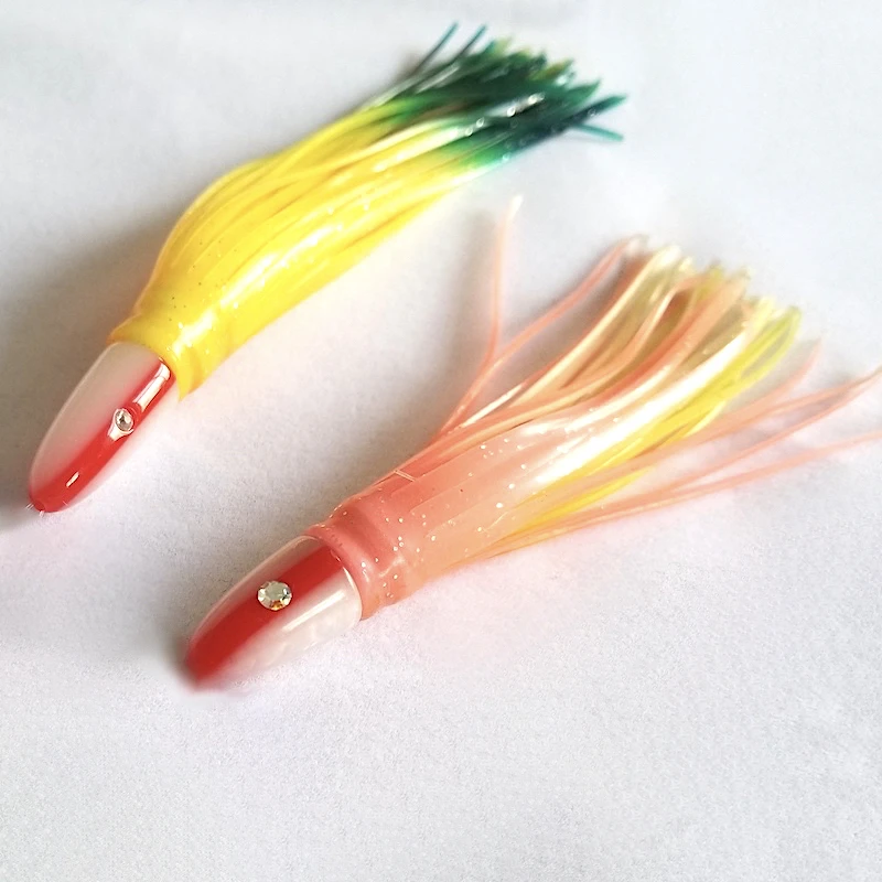 12G Resin head Trolling lure Octopus Skirt Lure Fishing Lure Fishing Tackle Trolling Bait