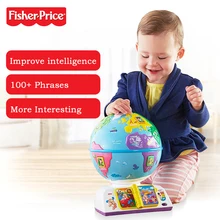Fisher-Price новая обучающая игрушка для малышей играть Глобус двуязычный DWN38 ранее детство обучающий игрушки на подарок ребенку на Рождество