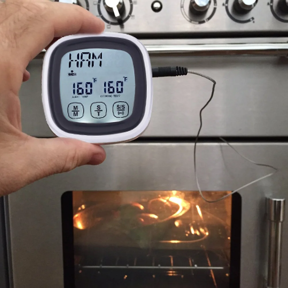 Мини ЖК-дисплей сенсорный кухонный цифровой термометр для приготовления мяса с датчиком синхронизации termometro