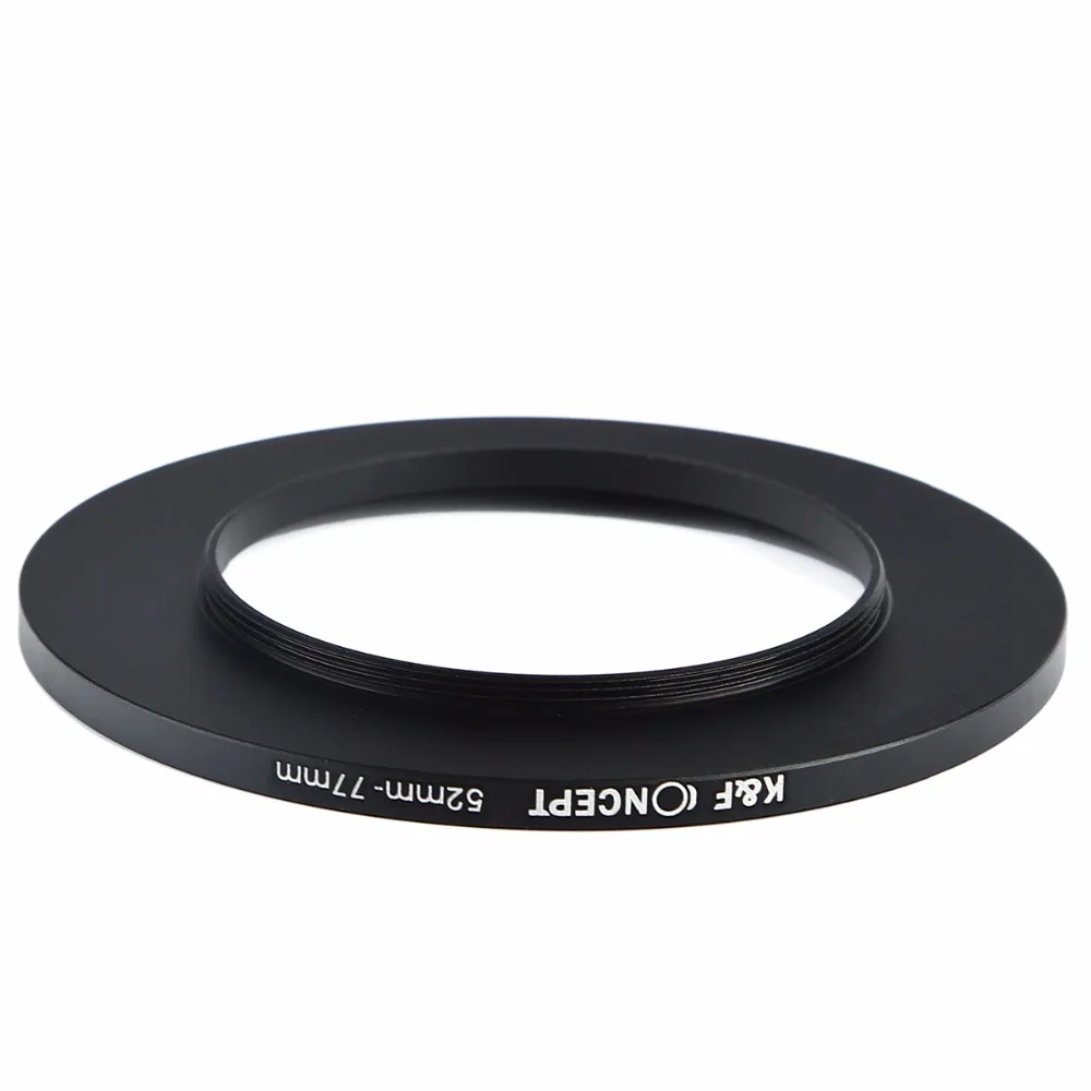 K&F CONCEPT 52 77mm Step Up Ring Metal Stepping Rings 52 77mm Step Up