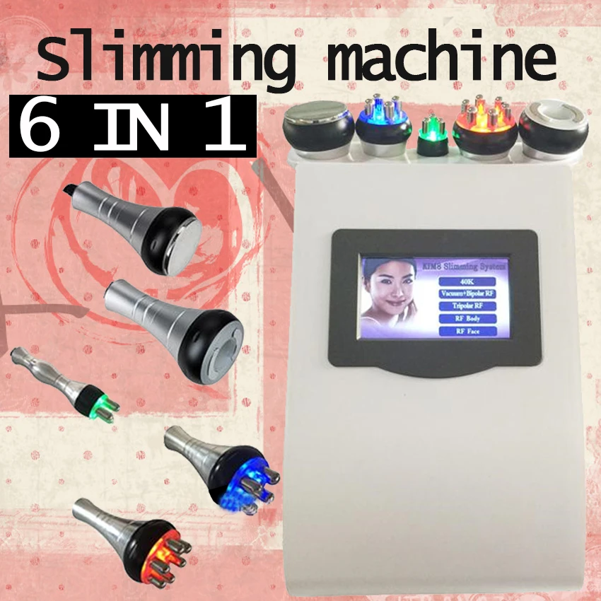US $397.53 2019 New Promotion40K Ultrasonic Lipo Suction Cavitation Slimming Machine Tripolar Sixpolar Bipolar Vacuum RF Machine CE