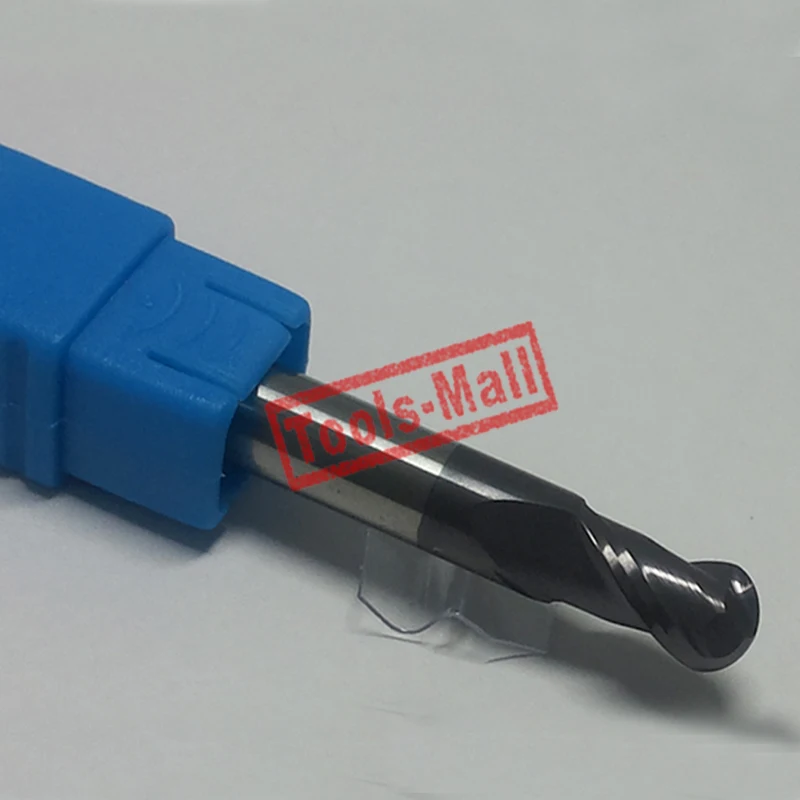 

1pc radius=4mm 2 Flutes hrc55 R4*16*D8*60 solid carbide Ball nose End Mill CNC router bits tools Milling cutter