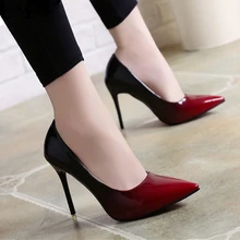 Женская обувь; туфли-лодочки с острым носком; модельные туфли из лакированной кожи; цвет винный, красный; водонепроницаемые мокасины на высоком каблуке 10 см; свадебные туфли; zapatos mujer