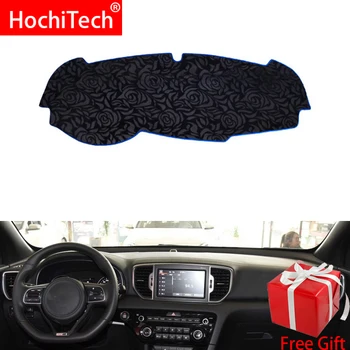 

Rose Pattern Non-slip Dashmat Dash Mat Dashboard Cover Pad Cover Carpet Car Sticker for kia Kx5 2016-2017 Car Styling