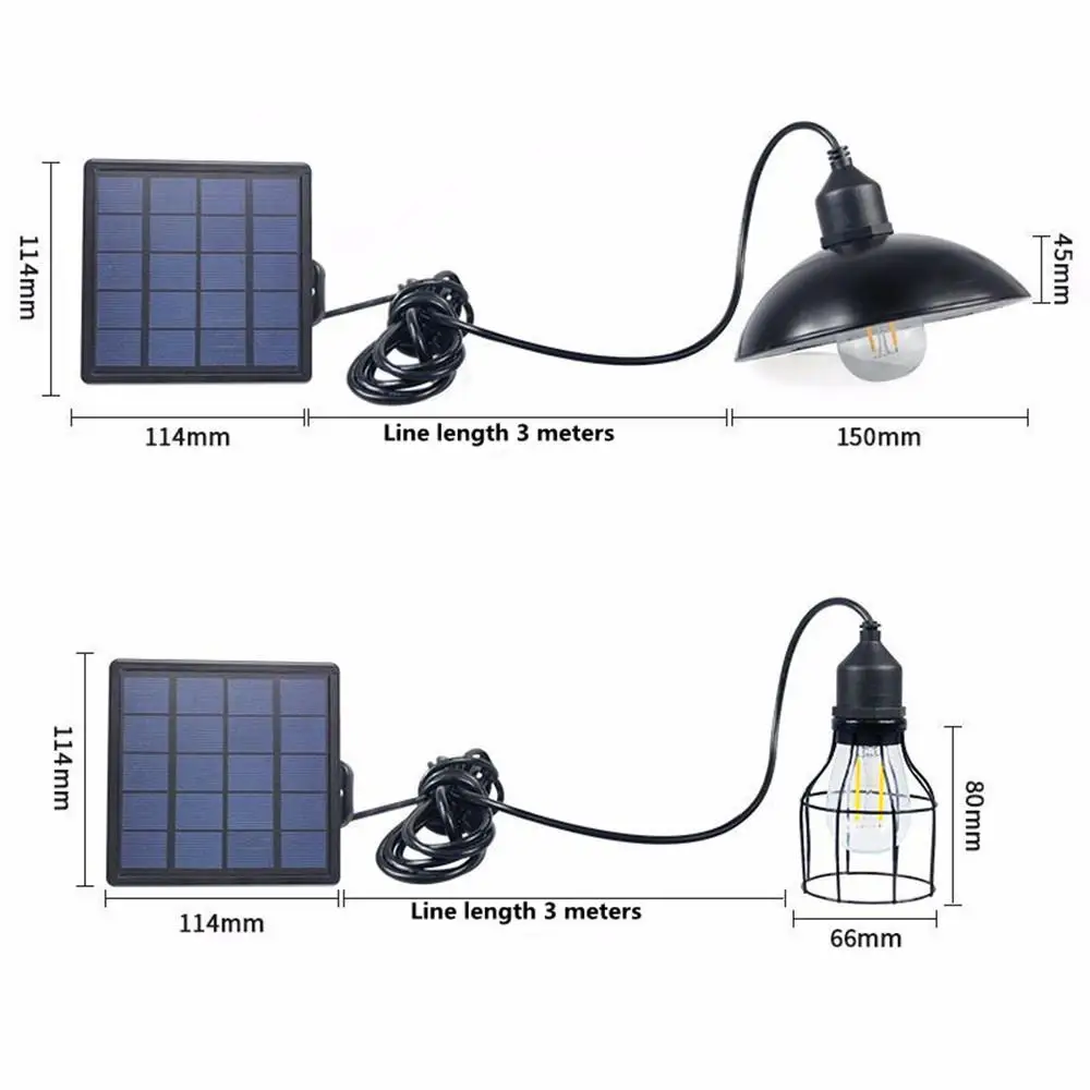 HobbyLane Solar Ceiling Lamp Outdoor Landscape Garden Lighting Decoration E27 Bulb