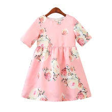 Summer Children Clothing Costume For font b Kids b font Print Floral font b Dress b
