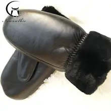 New ladies sheepskin gloves winter black sheepskin gloves mittens mittens plus velvet thickening sports gloves New ladies sheepskin gloves winter black sheepskin gloves mittens mittens plus velvet thickening sports gloves