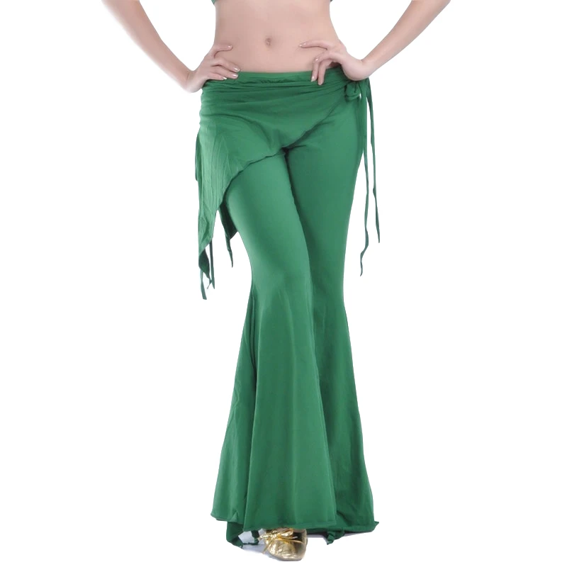 

2018 Tribal Fusion Belly Dancewear Clothes Ladies High Waist Flare Trousers Practice Pants Plus Size Womens Belly Dance Pants