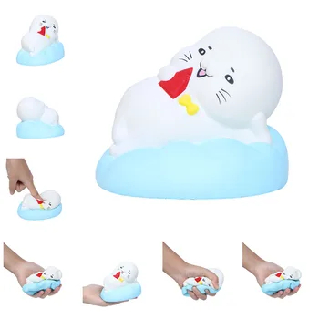 

Mini Adorable Seal Scented Squishies Doll Slow Rising Stress Relief Squeeze Toys Scented for Baby Kids Gift Anti Stress Toy