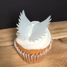300 шт съедобная Вафля Лебедь чашки украшения торта, предварительно вырезанные свадебные кружева торт идея украшения, съедобная бумага для украшения кекса
