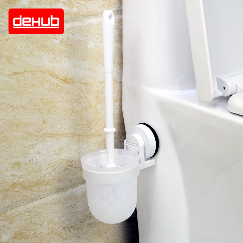 Korea DeHUB Super Suction Toilet Brush Holder Suit Creative Toilet Brush Holder Plastic Handle