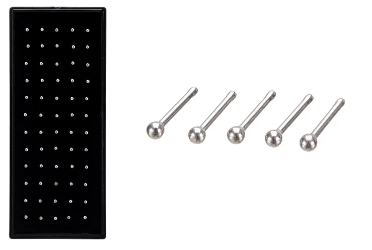 40pcs/lot Stainless Nose Stud Rings Surgical Steel Retainer Piercing Bone Body Jewelry | Украшения и аксессуары