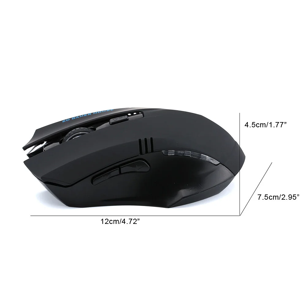 

Newly Wireless Mouse 2.4G USB Laser Gaming Mouse Silence For PC Laptop Computer Gamer
