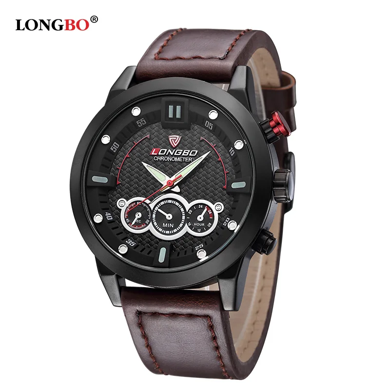 Free Shipping LONGBO Top Quality Men Luxury Brand Watches Swimming