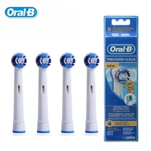 Oral B EB20-4 Genuine Replaceable Brush Heads Precision Clean Electric Toothbrush Heads 4 heads/pack