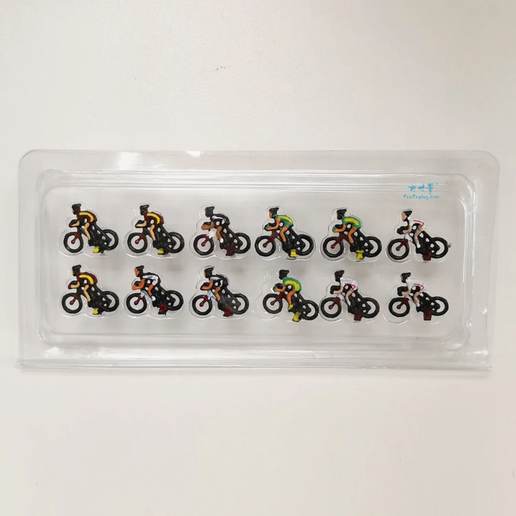 1 87 HO Scale Model Figure set cycling landscape model train railway layout scenery DIY miniature 5