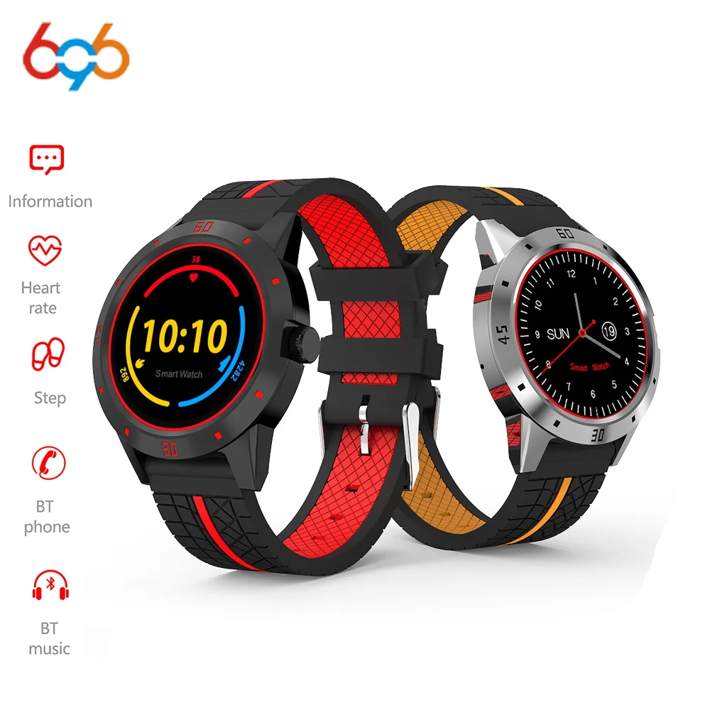 

696 2018 N6 Smartwatch Waterproof Smart Watch Men Heart Rate Monitor Sport