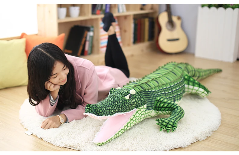 100 см(39,37 дюйма) новые большие крокодиловые плюшевые игрушки мягкие животные куклы детские игрушки Подушка креативные подарки на день рождения