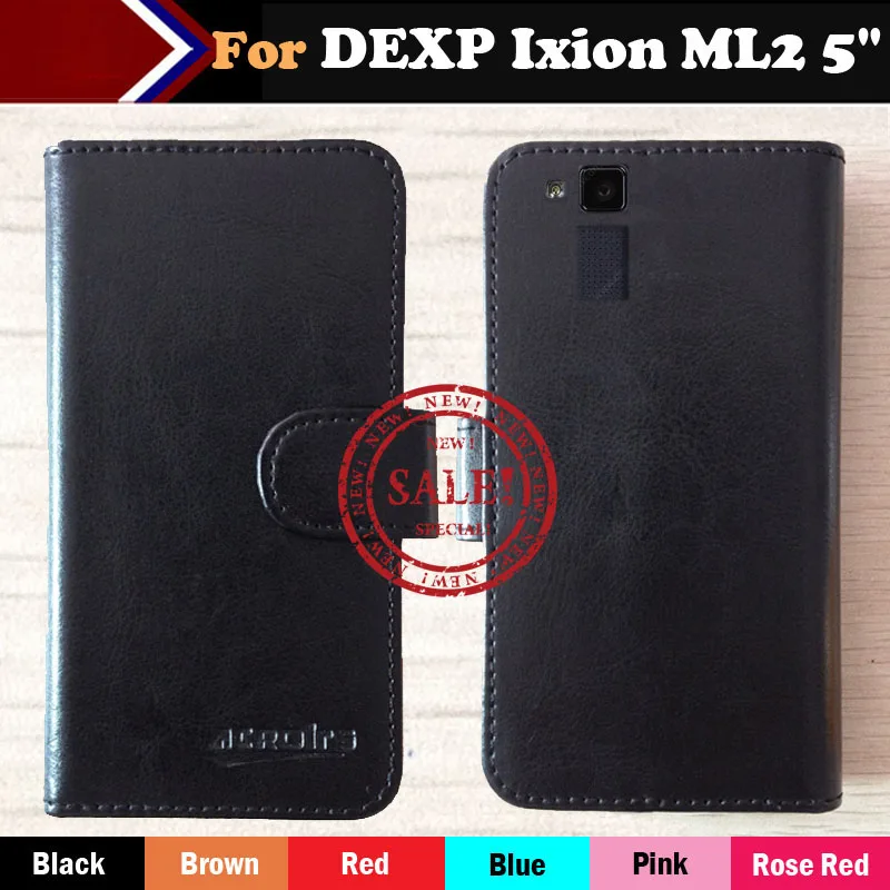 

Factory Price Case For DEXP Ixion ML2 5" 5 inch Fashion Dedicated Side Slip Leather Protective Phone Cover Card Slots Wallet Bag