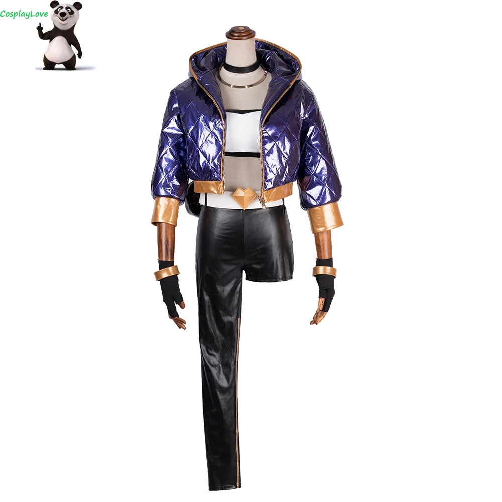 Косплей Любовь Игра LOL KDA Костюм The Rogue Assassin Akali косплей костюм для девочек на
