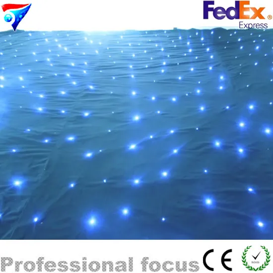 Free Shipping 4m 6m Led Star Curtain Dj font b Backdrop b font Starcloth For font
