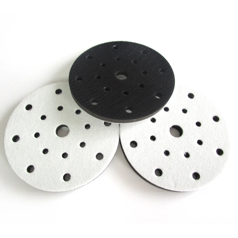 

6" 17 Holes 150mmSoft Interface Pad Sponge Buffering Pad Damping & Protection Sanding Pad for Hook and Loop Sanding Discs