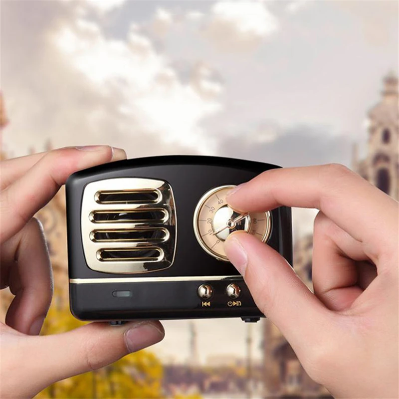 Multi-function Bluetooth Speaker Support USB TF AUX 3D Subwoofer HiFi Sound Retro Portable Mini Wireless Speaker Bluetooth Multi-function Bluetooth Speaker Support USB TF AUX 3D Subwoofer HiFi Sound Retro Portable Mini Wireless Speaker Bluetooth