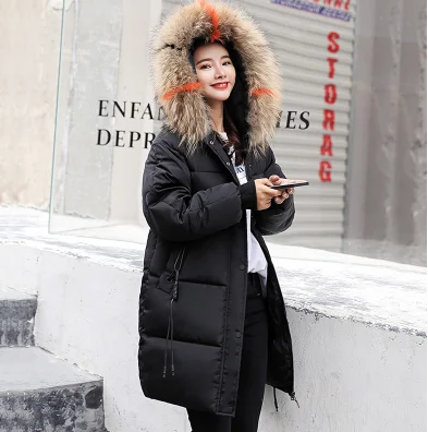 5 Fourrure De Parkas 4 3 Veste La 2 1 Ouatée Parka Femelle Hiver Rembourré Collier Long Le Taille 6 Plus Bas Vers Femmes Chapeau Coloré Épaissie Grand 0YS0g4Ar