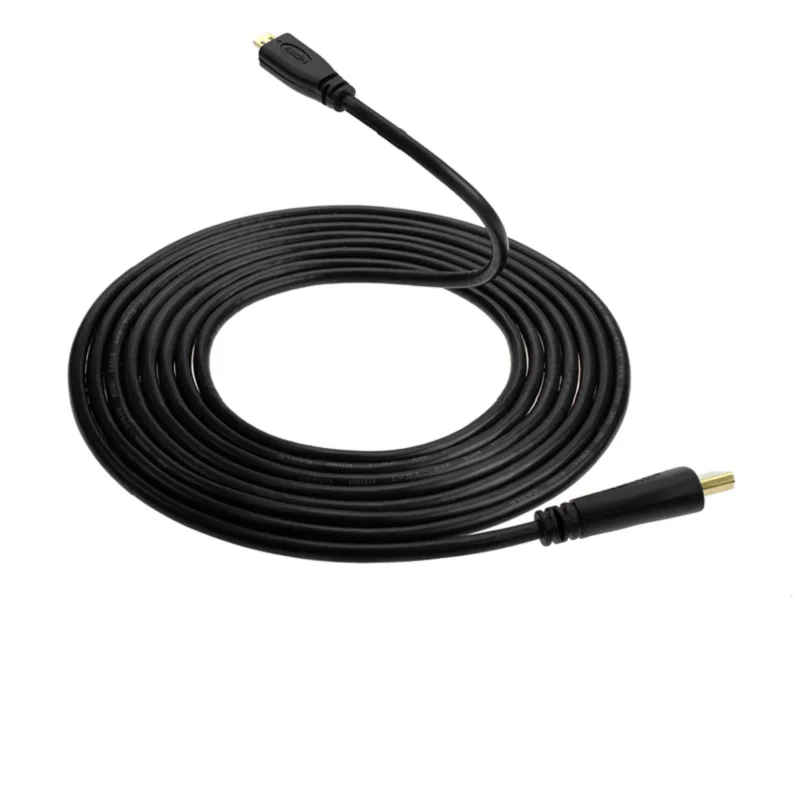 100pcs/lot High speed 3FT 10FT 15FT 6ft 1m 2m 3m V1.4 Male to Male HDMI to Micro HDMI Cable 1080p 1440p for HDTV PS3 XBOX 3D LCD