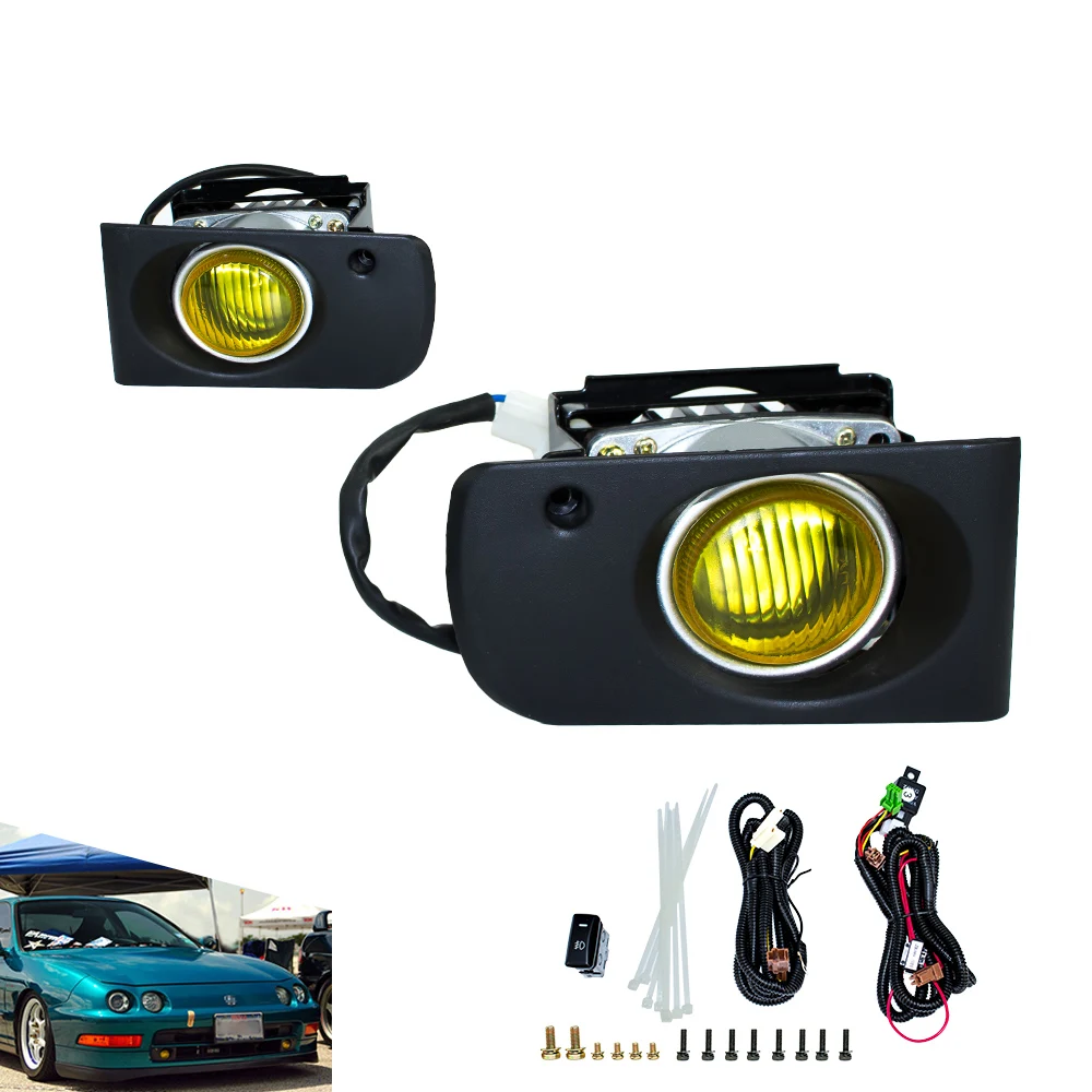 Fog light for 1994 2001 Honda ACURA INTEGRA DC2 JDM fog lamps yellow smoke Fog Driving