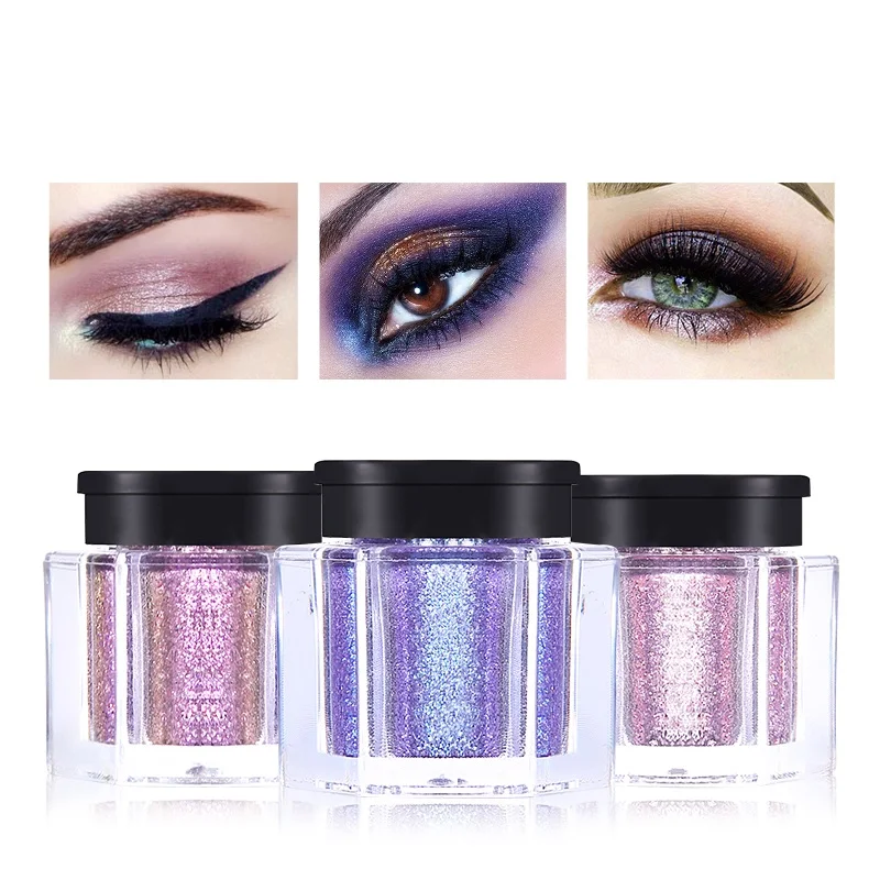 Кристалл блеск для век металлик Loose Powder Водонепроницаемый Shimmer пигменты Цвета