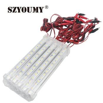 

SZYOUMY Factory Wholesale 100pcs 20cm DC 12V 15 LEDS SMD 5730 LED Hard Rigid LED Strip Bar Light with U Aluminium shell+pc cover