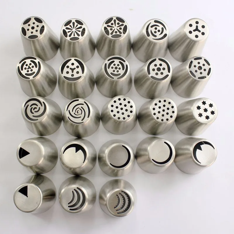 

Stainless Steel Cake Decorating Tips Pipping Nozzles Pastry Russian Nozzle Tips For Confectionery Tools Decorating Tip Cake Tool