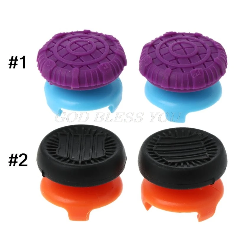 

1 Pair Protective Cap Cover Extra High Joystick Silicone Extended Analog Thumb Stick Grips Anti-Slip for Sony Playstation PS4 Co