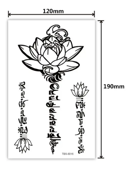 58 стиль черный Треугольники цветок временная татуировка лето татуировки наклейки Для женщин человек водостойкое тату для девочек Декорации для тела, рук