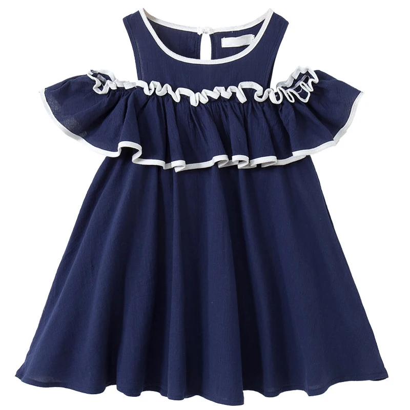 

1-5 Years Newborn Kids Baby Girls Party Dress Sleeveless O Neck Cake Ruffled Straight Dresses Summer Children Girl Clothes