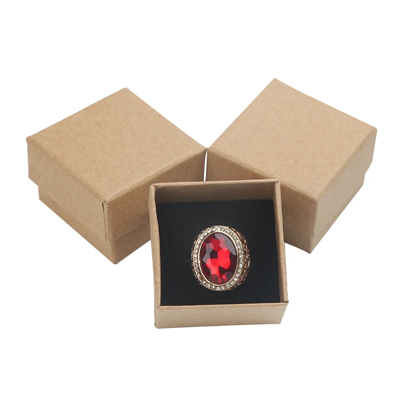 24 шт. шкатулка для ювелирных изделий 5 х5 см|kraft earring|paper ring boxring box |