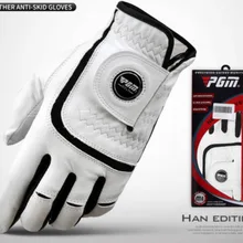 Гольф перчатки Мужчины левая рука Натуральная кожа дышащие мягкие небольшой овчины Skidproof и цепким износостойкости