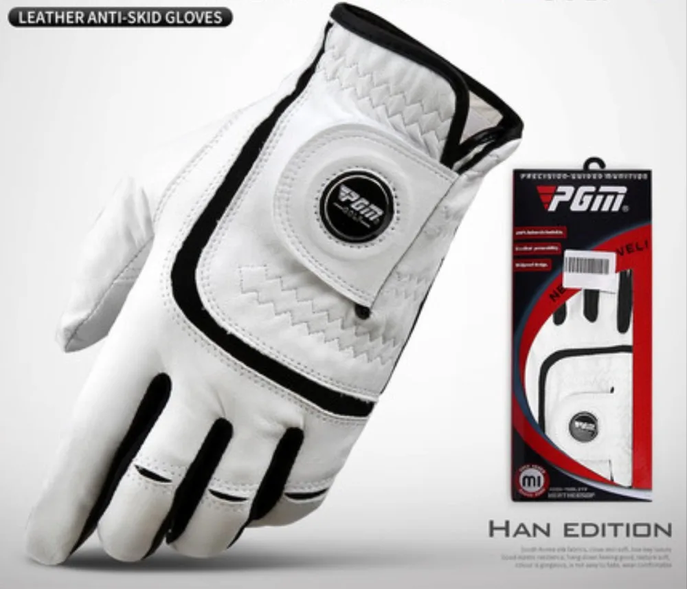 

New golf glove men Left hand genuine leather Breathable soft small sheepskin Skidproof and clingy wear-resisting 2018