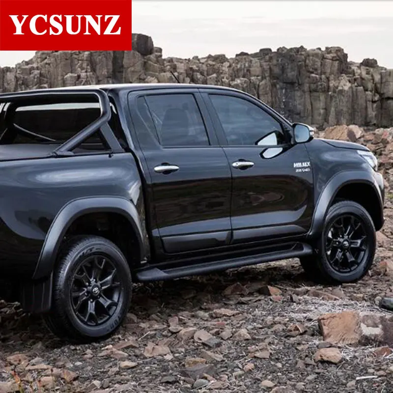 АРКА колеса крыло сигнальные огни аксессуары черные Брызговики для Toyota Hilux Revo