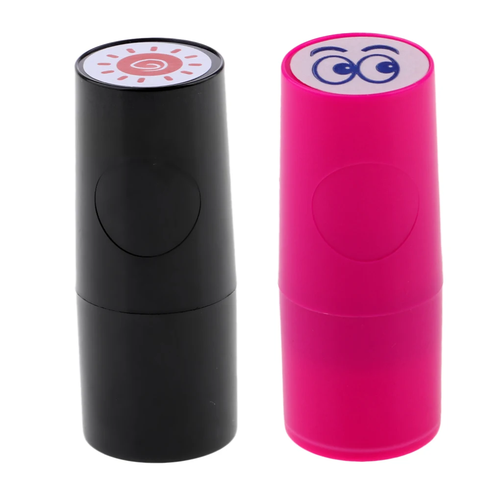 2Pcs/Lot Colorfast Quick-dry Golf Club Ball Stamper Stamp Long Lasting Marker- Sun & Lips/Eyes/Skull/Eagle/Elephant/Rhinoceros