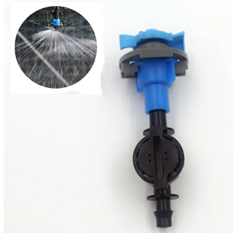 

100pcs 360Degree Rotary Sprinkler Hanging Nozzles With 1/4" Antidrip Greenhouse Garden Micro Drip Irrigation Fitting M101