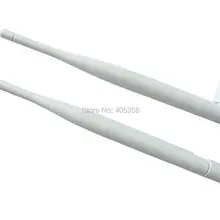 10 шт. 2,4 ГГц 5dBi Omni усилитель сигнала Wi-Fi SMA Мужская антенна белого цвета для беспроводного маршрутизатора 8 дюймов 20 см