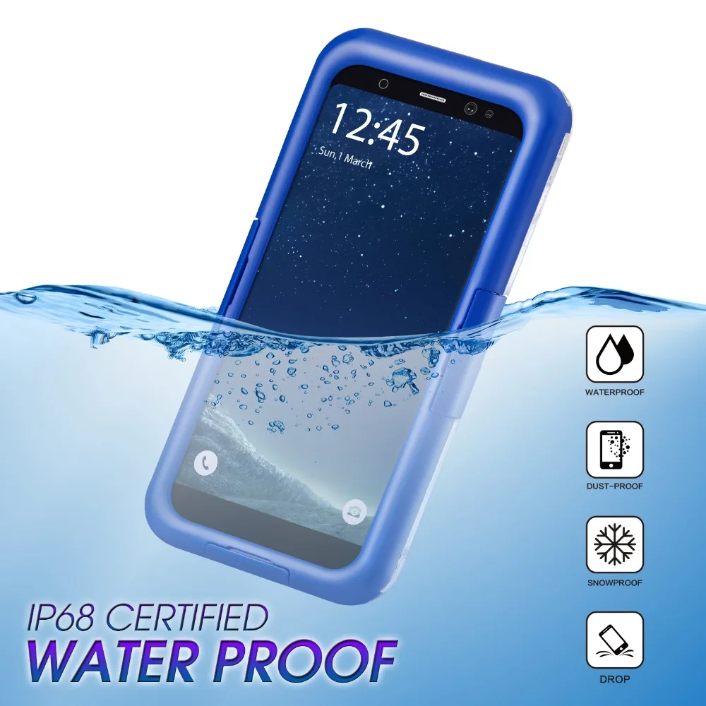 

Case for Samsung S10 Plus S10e S8 S9 Plus shockproof and waterproof case full protection Underwater Diving Anti-knock Fundas