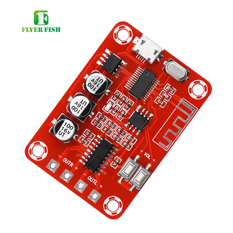 Bluetooth усилитель 4 2 2x5 Вт 5 В DC Micro USB стерео аудио приемник цифровой мощности плата