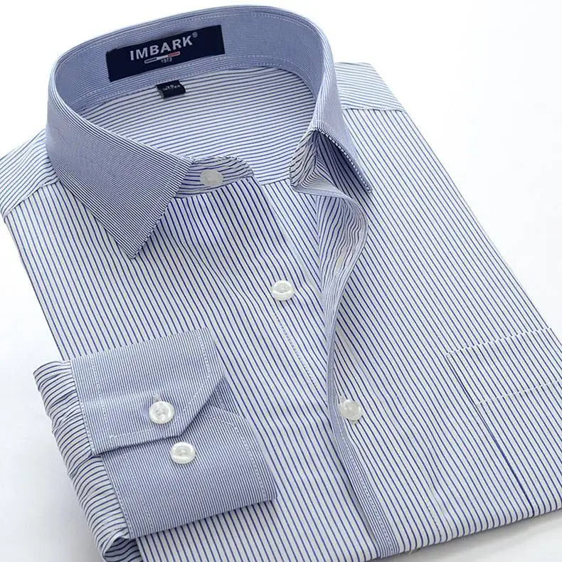 Новая мода размера плюс 6XL-4XL мужская полосатая рубашка деловая с длинным рукавом легкая в уходе рабочая одежда светская умная Повседневная рубашка 078