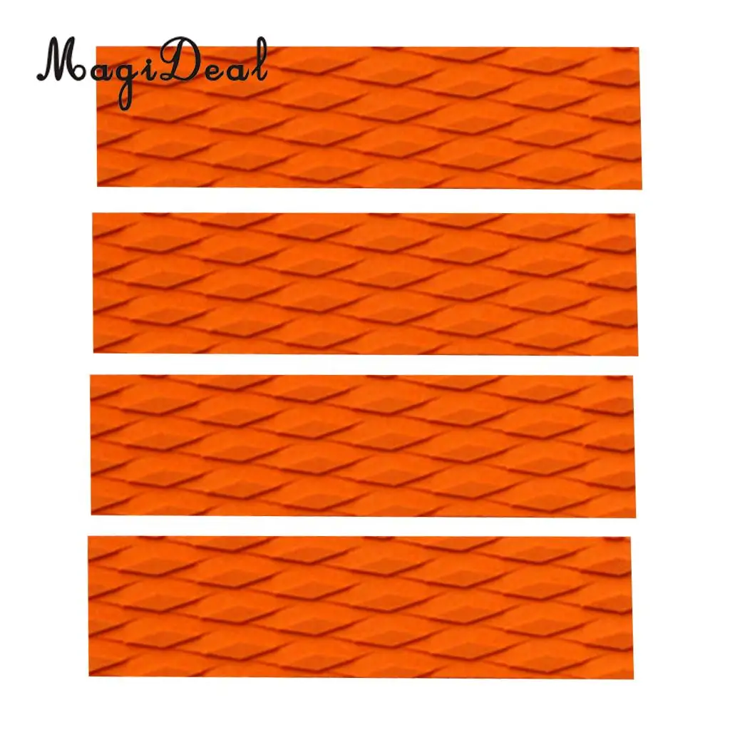MagiDeal LongBoard 4Pcs Non-Slip EVA Surfboard Traction Pad Bar Grip Skimboard SUP Surfing Surf Body Board Shortboard Accessory